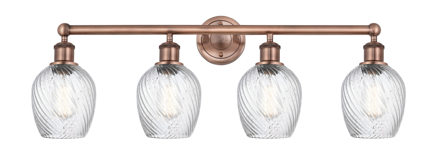 Edison Bath Vanity Light Cast Brass 33 Inch