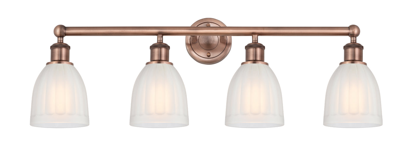 Edison Bath Vanity Light Cast Brass 35 Inch