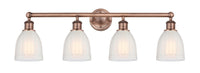 Edison Bath Vanity Light Cast Brass 35 Inch