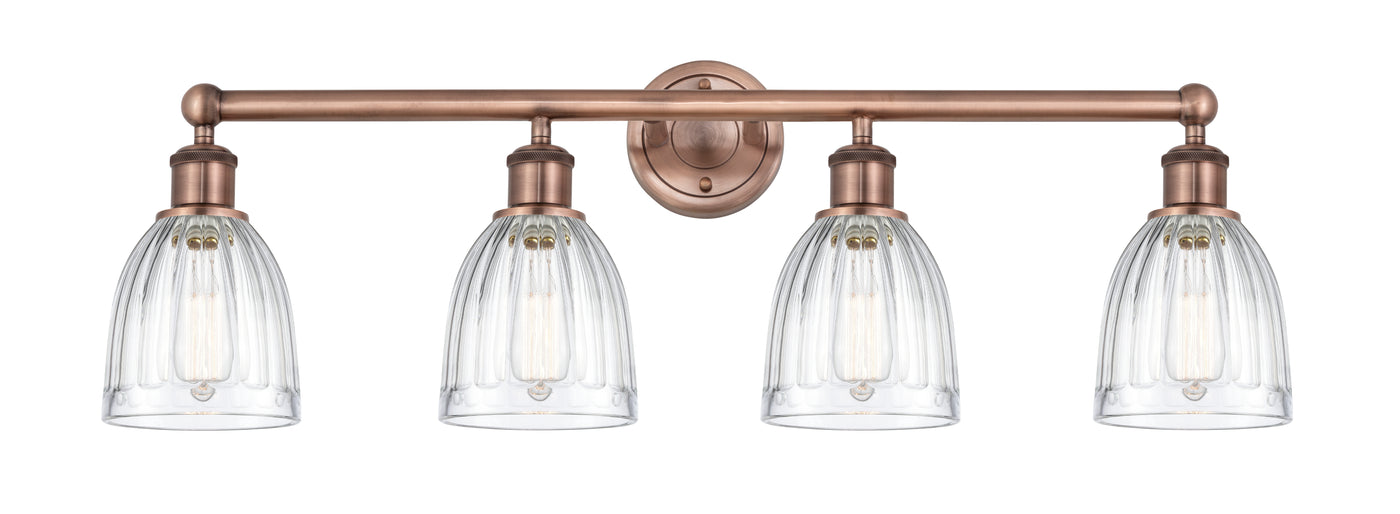 Edison Bath Vanity Light Cast Brass 35 Inch