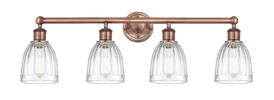 Edison Bath Vanity Light Cast Brass 35 Inch