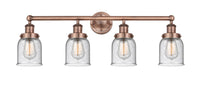 Edison Bath Vanity Light Brass 34 Inch
