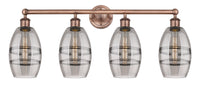 Edison Bath Vanity Light Cast Brass Glass