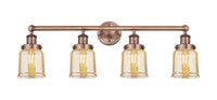 Edison Bath Vanity Light Brass 34 Inch