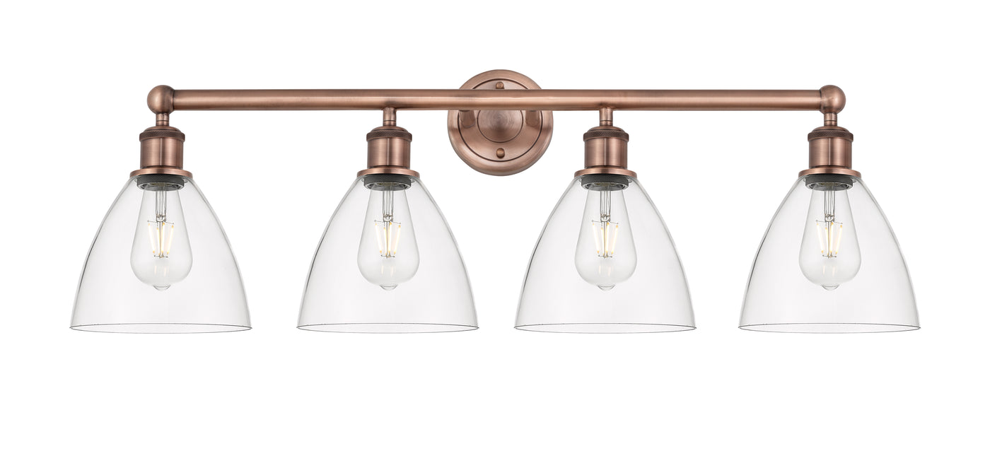 Edison Bath Vanity Light Brass Glass Steel