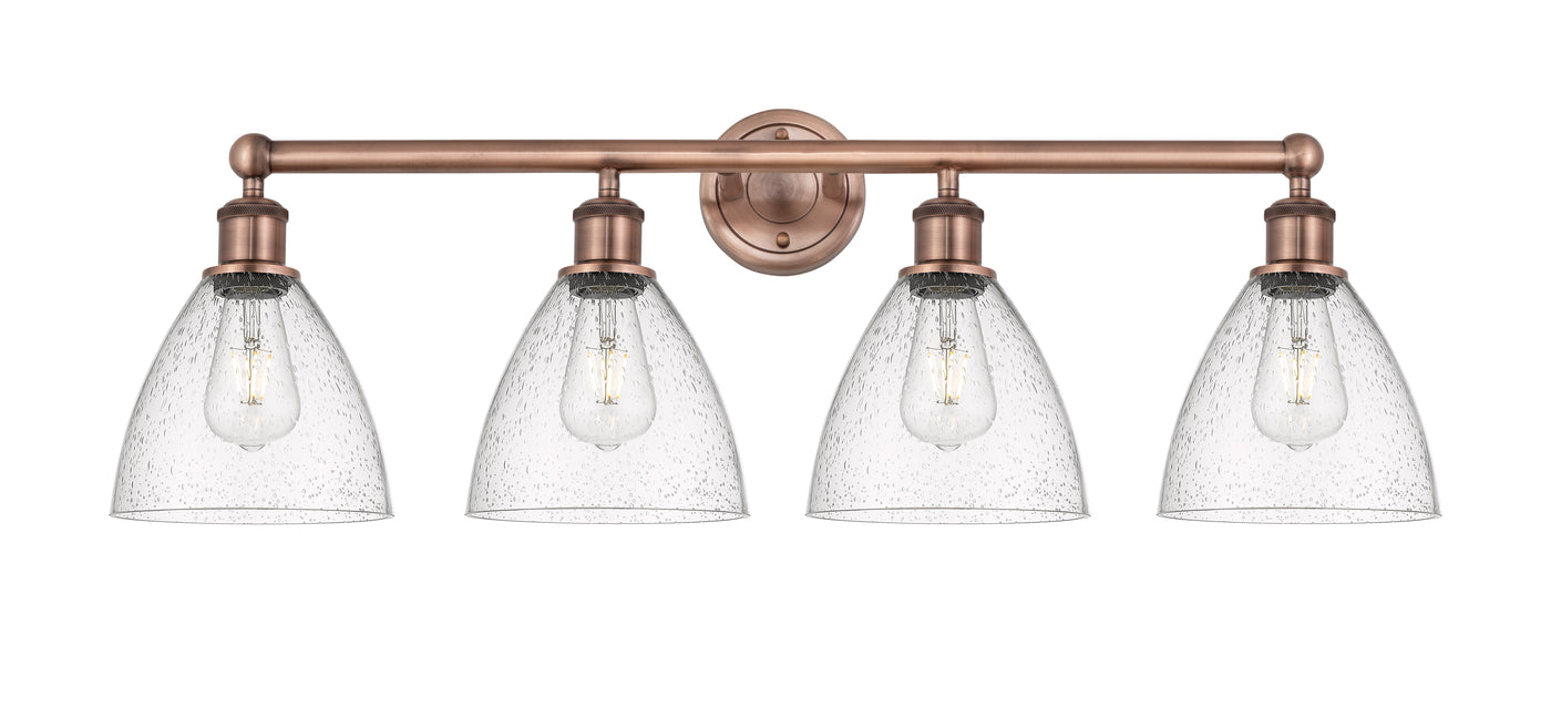 Edison Bath Vanity Light Brass Glass Steel