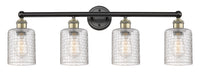 Edison Bath Vanity Light 32 Inch Brass
