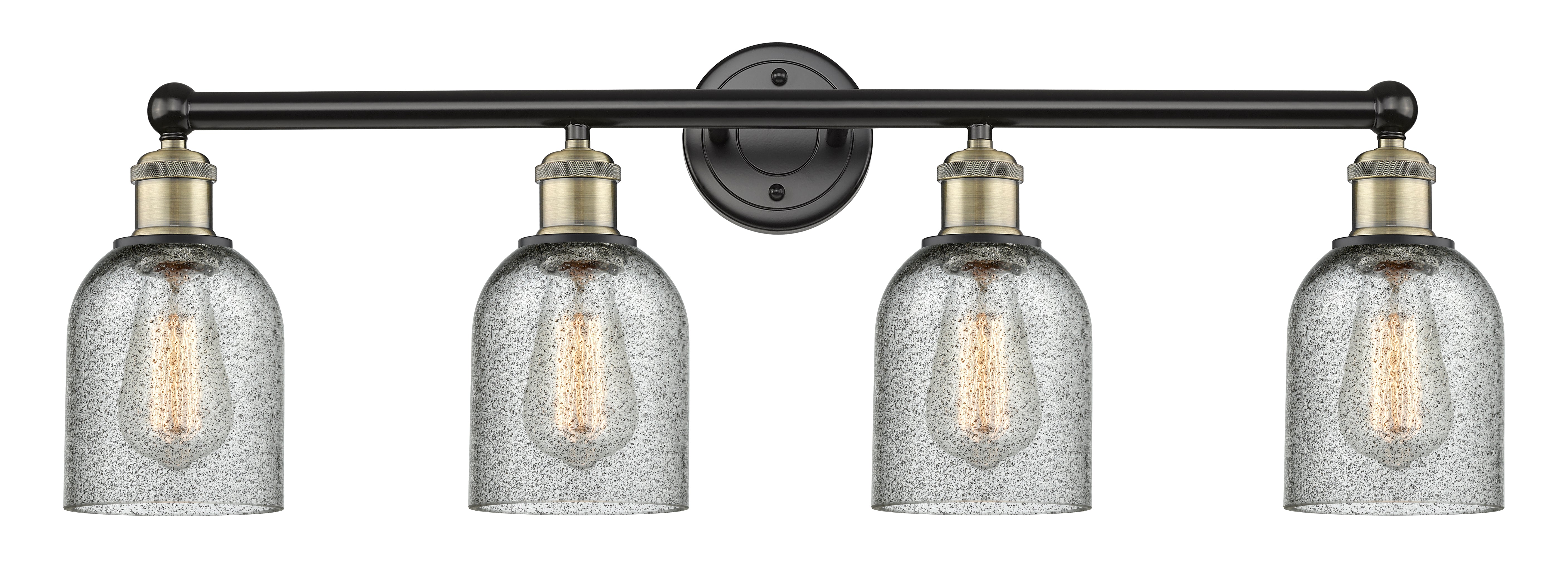 Edison Bath Vanity Light Glass Steel