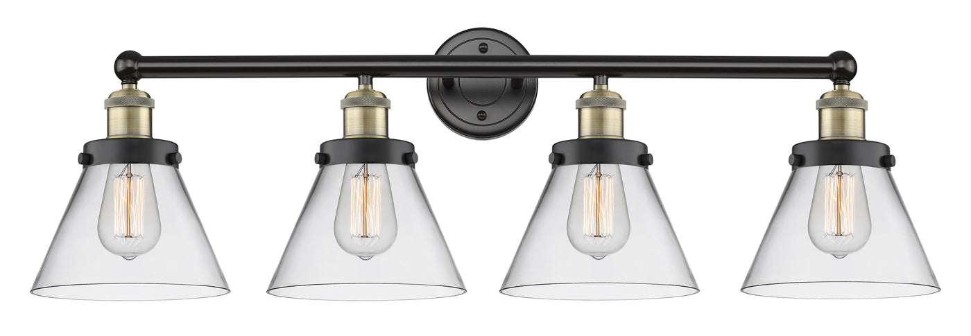 Edison Bath Vanity Light Cast Brass 32 Inch