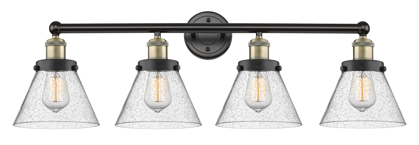 Edison Bath Vanity Light Cast Brass 32 Inch