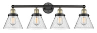 Edison Bath Vanity Light Cast Brass 32 Inch
