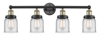 Edison Bath Vanity Light Brass 34 Inch