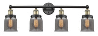 Edison Bath Vanity Light Brass 34 Inch