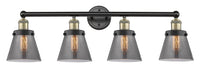 Edison Vanity Cast Brass Art Nouveau