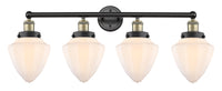 Edison Bath Vanity Light Cast Brass Glass