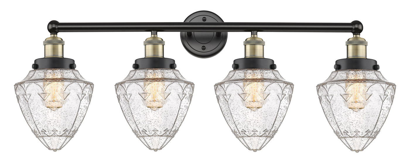 Edison Bath Vanity Light Cast Brass Glass