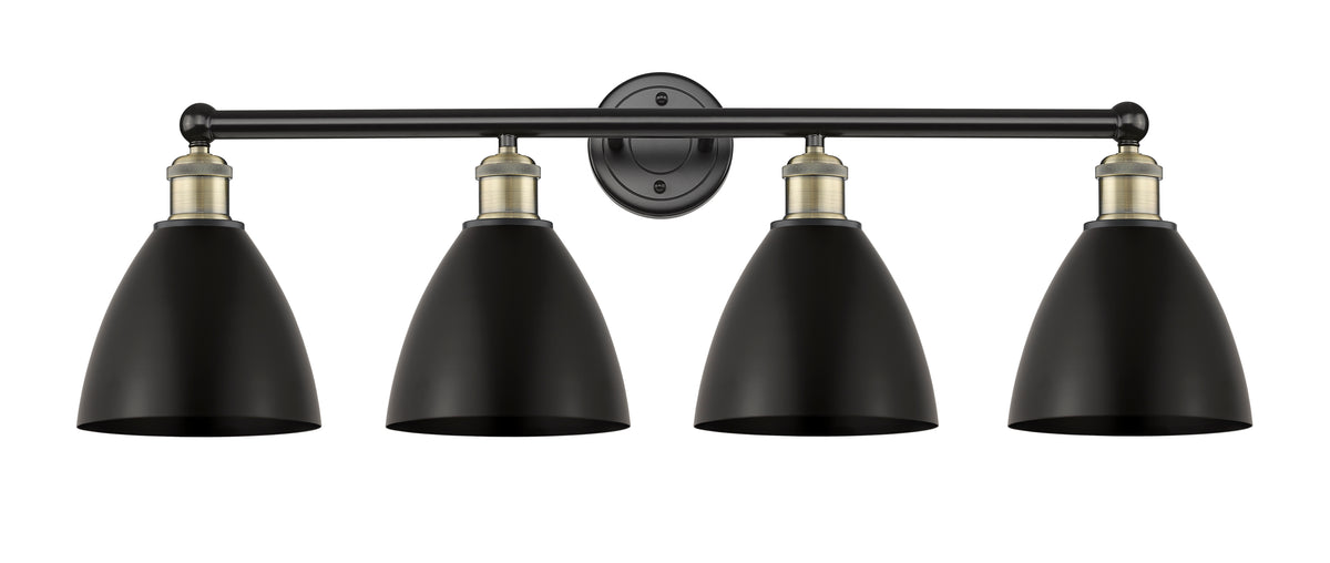 Bristol 35-Inch 4-Light Bath Vanity Light Cone Shade