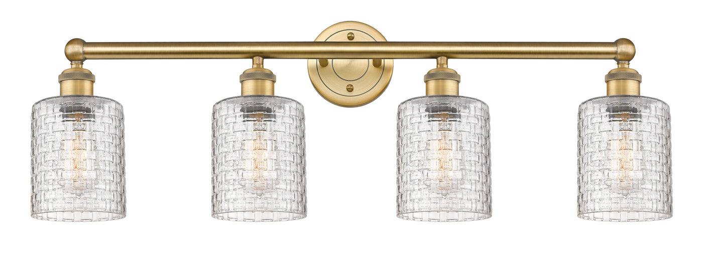 Edison Bath Vanity Light 32 Inch Brass