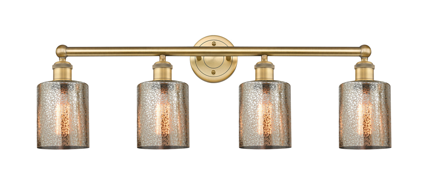 Edison Bath Vanity Light Cast Brass 33 Inch