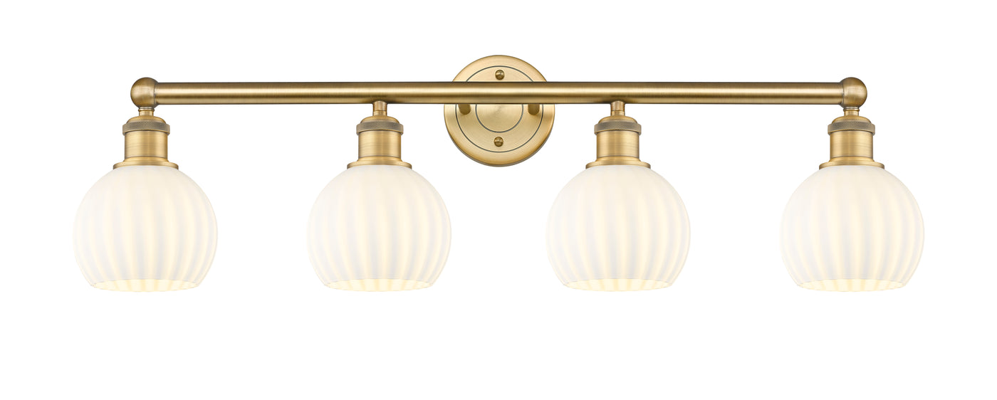 Edison Bath Vanity Light Cast Brass 35 Inches
