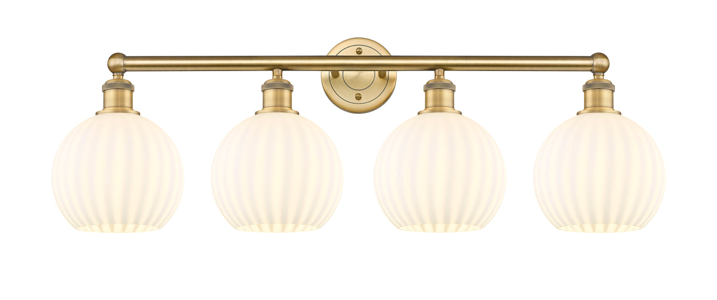 Edison Bath Vanity Light Cast Brass 33 Inch