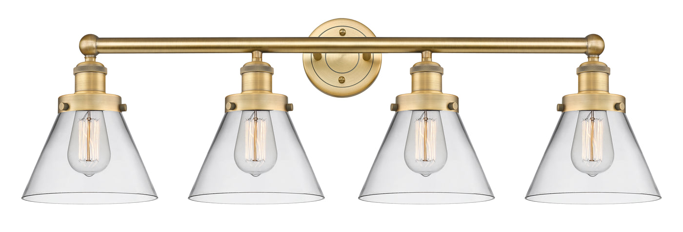 Edison Bath Vanity Light Cast Brass 32 Inch