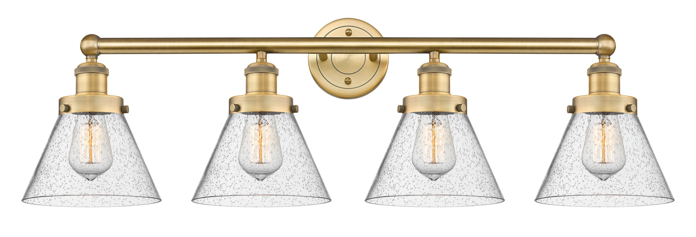 Edison Bath Vanity Light Cast Brass 32 Inch