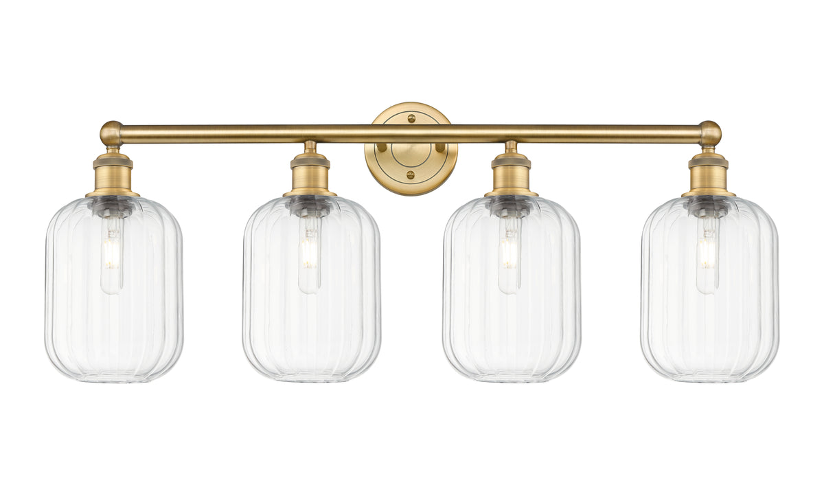 Preston Cylinder 34-Inch 4-Light Bath Vanity Light
