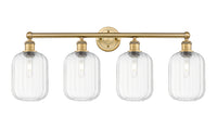 Preston Cylinder 34-Inch 4-Light Bath Vanity Light