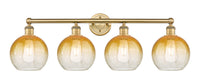 Edison Bath Vanity Light Cast Brass 33 Inch