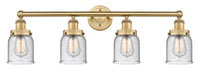 Edison Bath Vanity Light Brass 34 Inch