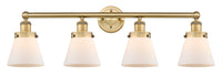Edison Vanity Cast Brass Art Nouveau