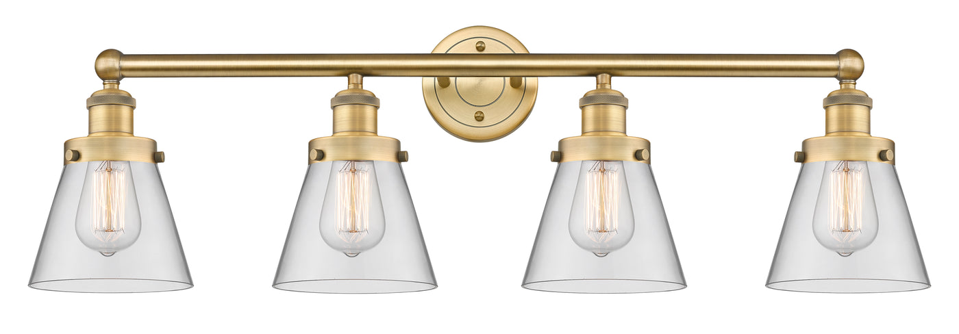 Edison Vanity Cast Brass Art Nouveau