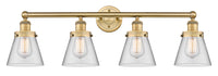 Edison Vanity Cast Brass Art Nouveau