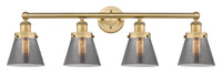 Edison Vanity Cast Brass Art Nouveau