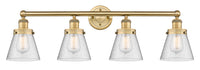 Edison Vanity Cast Brass Art Nouveau