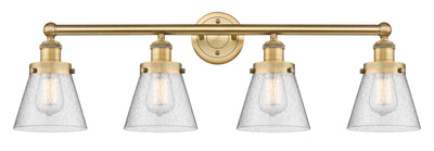 Edison Vanity Cast Brass Art Nouveau