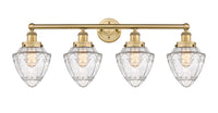 Edison Bath Vanity Light Cast Brass Glass
