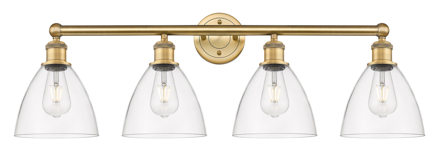 Edison Bath Vanity Light Brass Glass Steel