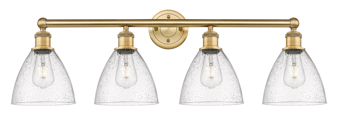 Edison Bath Vanity Light Brass Glass Steel