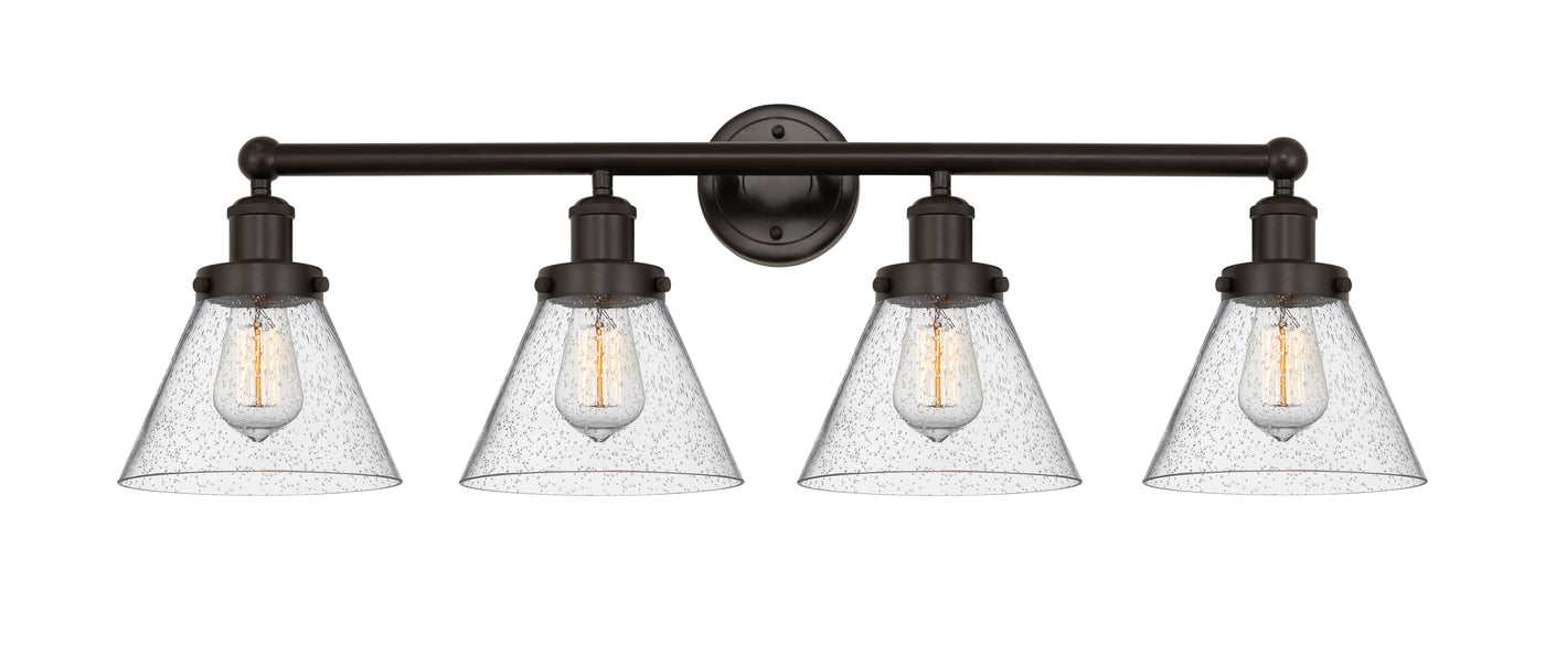 Edison Bath Vanity Light Cast Brass 32 Inch