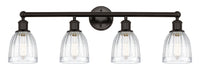 Edison Bath Vanity Light Cast Brass 35 Inch