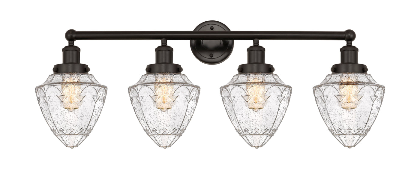 Edison Bath Vanity Light Cast Brass Glass