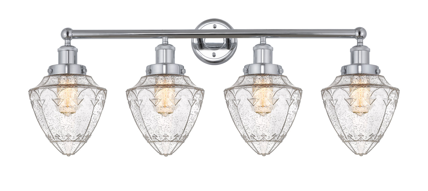 Edison Bath Vanity Light Cast Brass Glass
