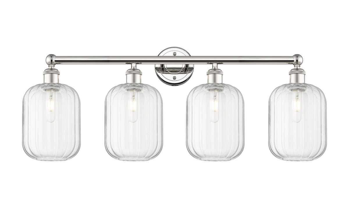 Preston Cylinder 34-Inch 4-Light Bath Vanity Light