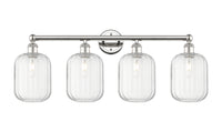 Preston Cylinder 34-Inch 4-Light Bath Vanity Light