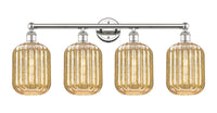 Preston Cylinder 34-Inch 4-Light Bath Vanity Light
