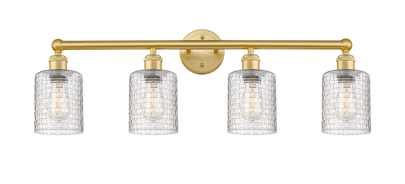 Edison Bath Vanity Light 32 Inch Brass