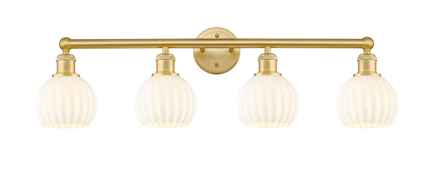 Edison Bath Vanity Light Cast Brass 35 Inches