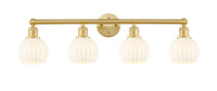 Edison Bath Vanity Light Cast Brass 35 Inches